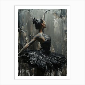 Black Ballerina 1 Art Print