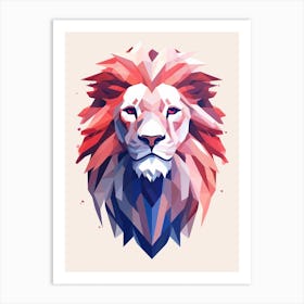 Lion Abstract Pop Art 1 Art Print