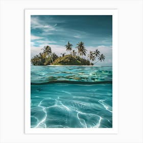 Underwater Island Art Print