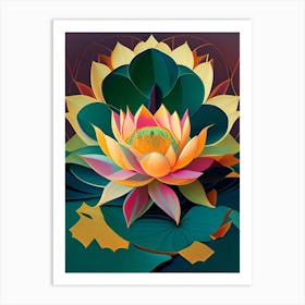 Sacred Lotus Fauvism Matisse 3 Art Print