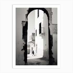 Essaouira, Morocco, Black And White Photography 4 Art Print