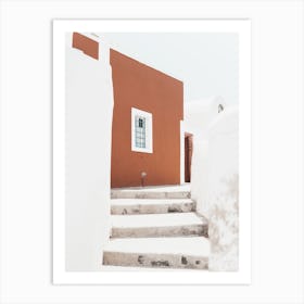 Terracotta 1, Santorini Art Print