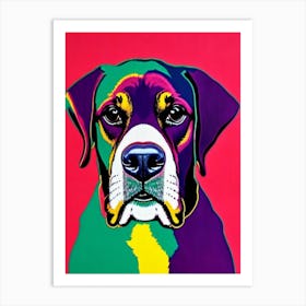 Basset Hound Andy Warhol Style Dog Art Print