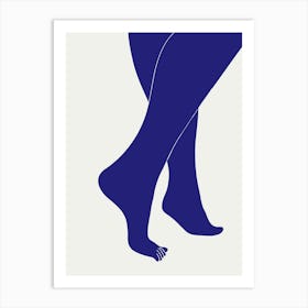 Legs Blue_2483540 Art Print