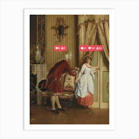 Victorian Couple Art Print