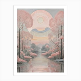 Pink Landscape Dreams no2 Poster