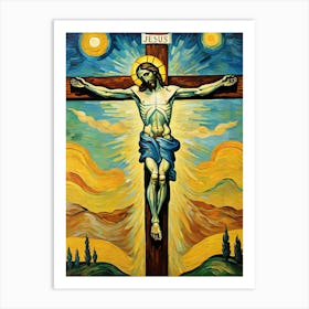 Jesus On The Cross 5 Art Print