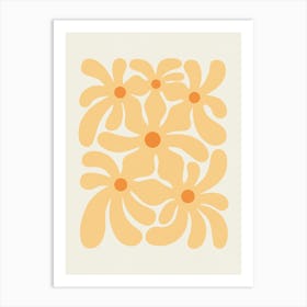 Funky Flowers Art Print