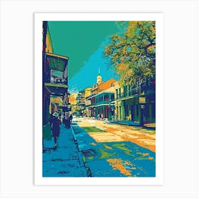 Jackson Square Retro Pop Art 4 Art Print