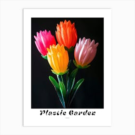 Bright Inflatable Flowers Poster Protea 1 Art Print