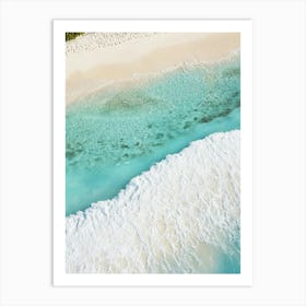 Aerial View Of A Tropical Beach 4 Art Print