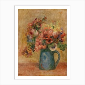Vase Of Flowers , Pierre Auguste Renoir Art Print