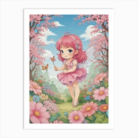 Pink Fairy Art Print