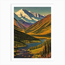 Jasper National Park 2 Canada Vintage Poster Art Print