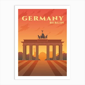 Berlin Travel Poster Art Print