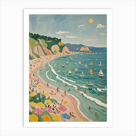 Day At The Beach Art Print