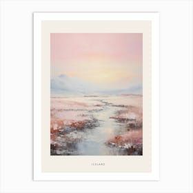 Dreamy Winter Painting Poster Iceland 3 Art Print