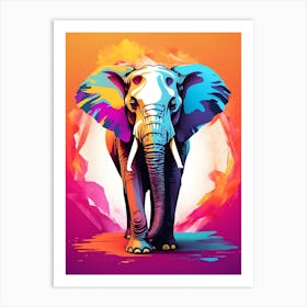 Colorful Elephant 2 Art Print