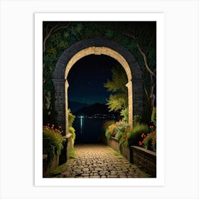 Night In The Garden Art Print