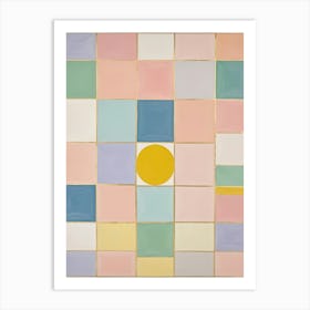 Pastel Shapes Art Print