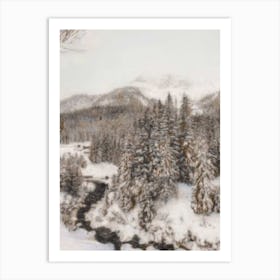 Winter Scene 4 Art Print