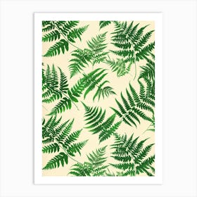 Pattern Poster Walking Fern 1 Art Print