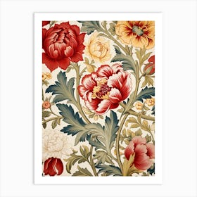 Floral Wallpaper 84 Art Print