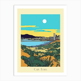 Poster Of Minimal Design Style Of Cape Town, South Africa 1 Art Print