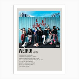 Yungblud Weird! 2020 Music Poster Art Print