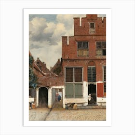 Johannes Vermeer View Of Houses In Delft, Known As ‘The Little Street Art Print