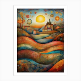 Sunset In The Countryside 22 Art Print