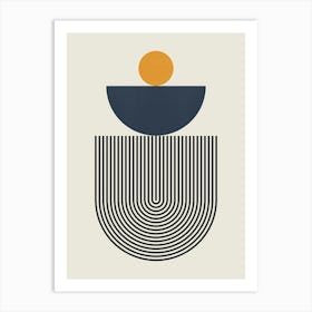 Lines and circles 3 1 Art Print