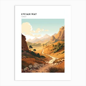 Lycian Way Turkey 3 Hiking Trail Landscape Poster Art Print