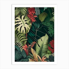 Jungle Foliage 7 Botanicals Art Print