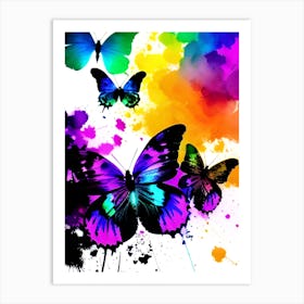 Colorful Butterflies Art Print