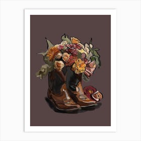 Western Flowers Art Print