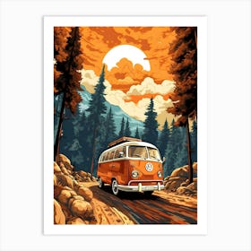 Vw Camper Van 1 Art Print