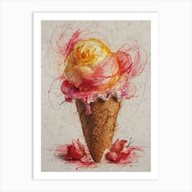 Ice Cream Cone 88 Art Print