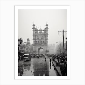 Lahore, Pakistan, Black And White Old Photo 4 Art Print