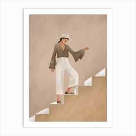 Stepping Up Art Print