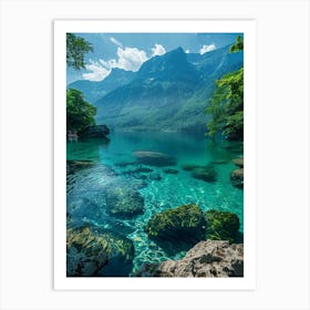 Lake In The Mountains 12 Art Print