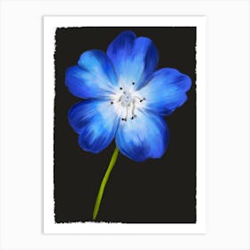Blue Flower Art Print