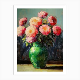 Oil Painting A Bouquet Of Flowers Art Print