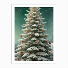 Wild Christmas Tree Art Print