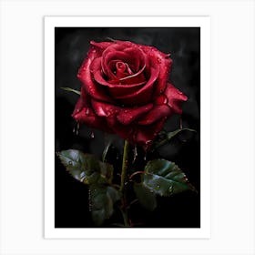 Red Rose Art 1 Art Print