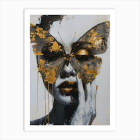 Butterfly Mask 1 Art Print