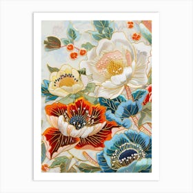 Japanese Embroidery 5 Art Print