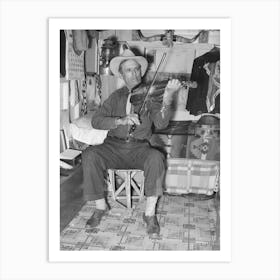 Mr, Bias, Former Cowboy, Now Travels Around The Country In A Trailer Has Private Income, Weslaco, Texas By Art Print