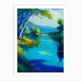 Lagoon Landscapes Waterscape Impressionism 2 Art Print