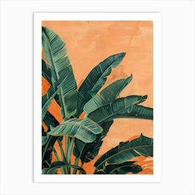 Banana Leaves Canvas Print 1 Art Print